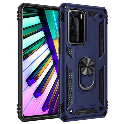 Huawei P40 Pro Kılıf Zore Vega Kapak Mavi