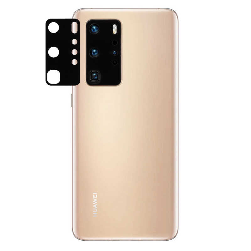 Huawei P40 Pro Zore Kamera Lens Koruyucu Cam Filmi Renksiz