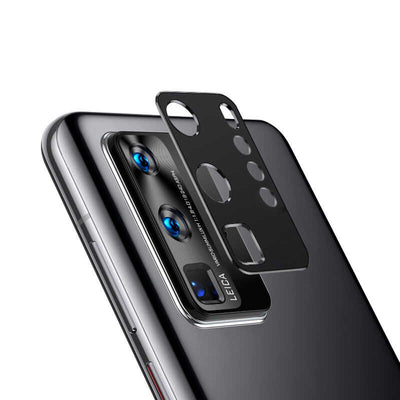 Huawei P40 Pro Zore Kamera Lens Koruyucu Cam Filmi Siyah