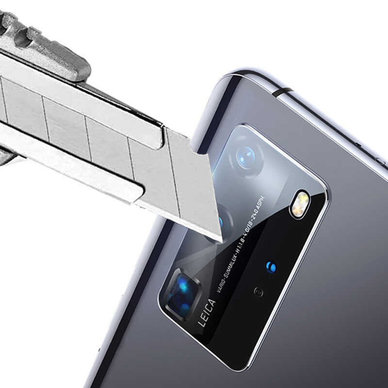 Huawei P40 Pro Zore Kamera Lens Koruyucu Cam Filmi Renksiz