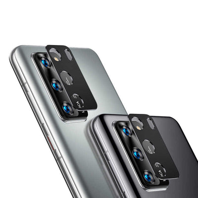 Huawei P40 Zore Kamera Lens Koruyucu Cam Filmi Siyah