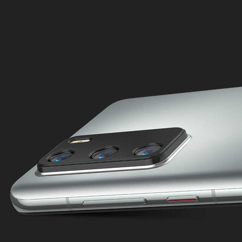 Huawei P40 Zore Kamera Lens Koruyucu Cam Filmi Siyah
