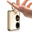Huawei P50 Pocket Kılıf Zore Yüzüklü Kıpta Kapak Gold