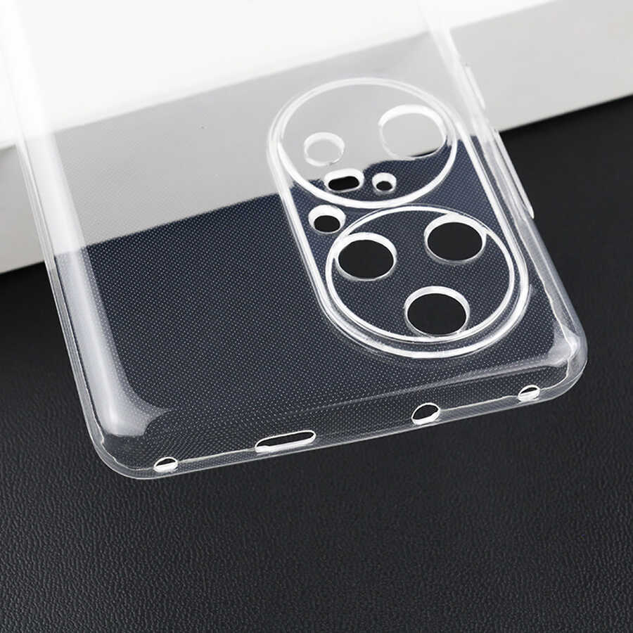 Huawei P50 Pro Kılıf Zore Süper Silikon Kapak Renksiz