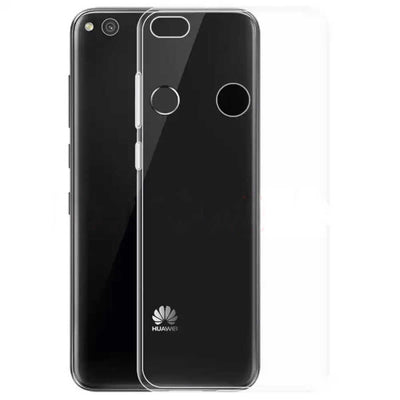 Huawei P8 Lite Kılıf Zore Süper Silikon Kapak Renksiz
