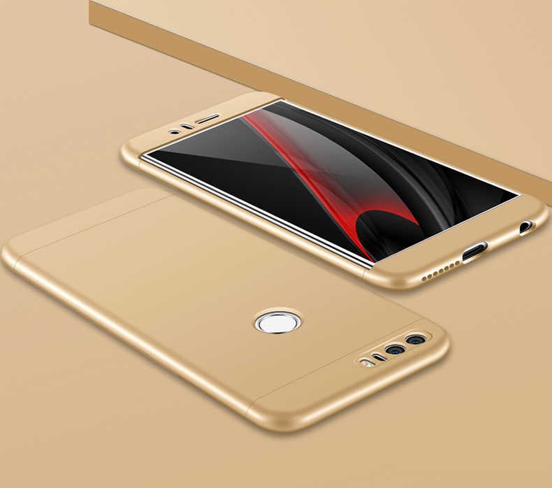 Huawei P9 Lite 2017 Kılıf Zore Ays Kapak Gold