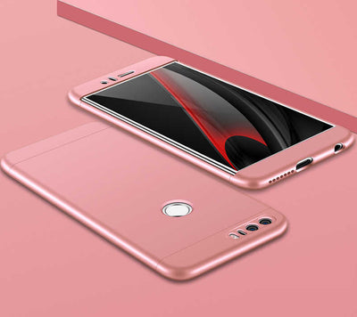 Huawei P9 Lite 2017 Kılıf Zore Ays Kapak Rose Gold