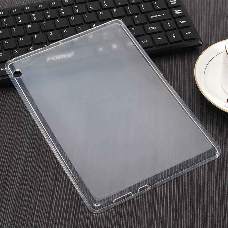 Huawei T5 10 inç Kılıf Zore Tablet Süper Silikon Kapak Renksiz