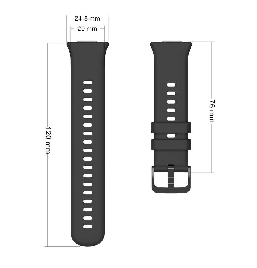 Huawei Watch Fit 2 KRD-43 Silikon Kordon Beyaz