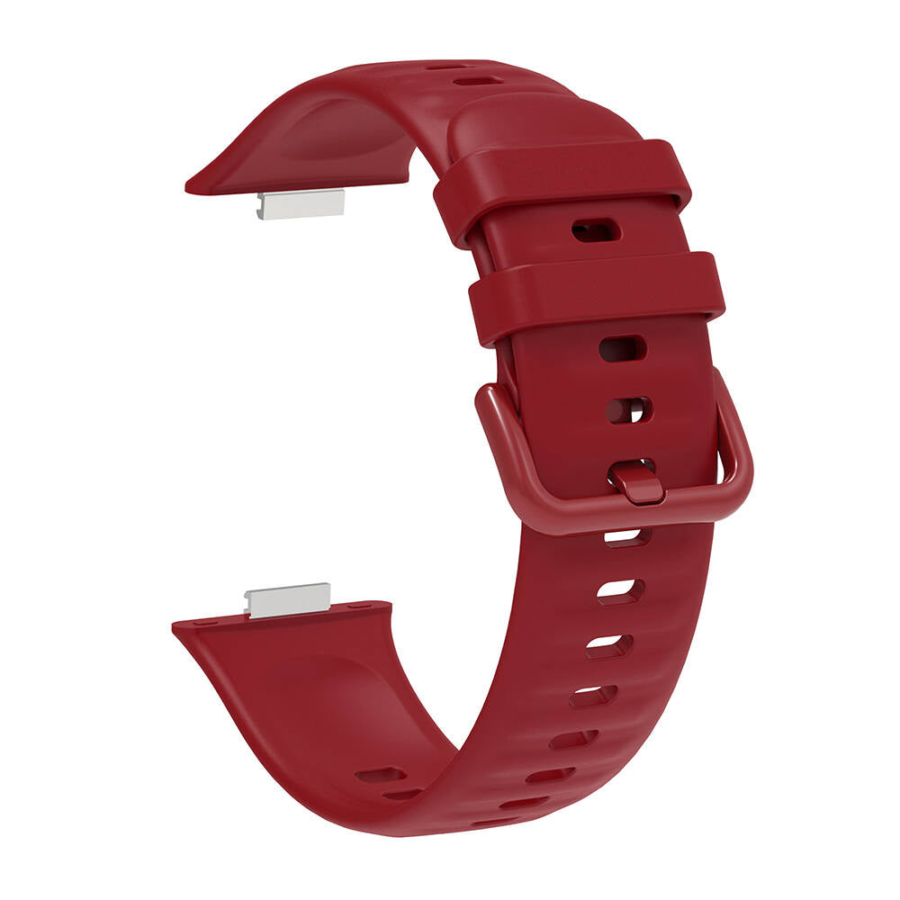 Huawei Watch Fit 3 Band Serisi Klasik Kordon Silikon Strap Kayış Starlight