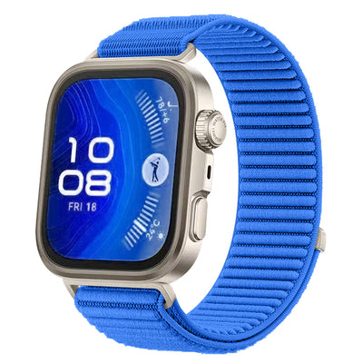 Huawei Watch Fit 4 Zore KRD-144 Hasır Kordon Mürdüm