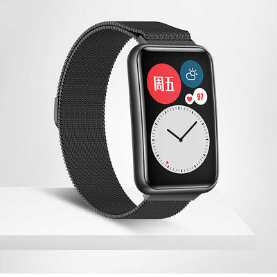 Huawei Watch Fit Metal Kordon Dönüştürücü Siyah