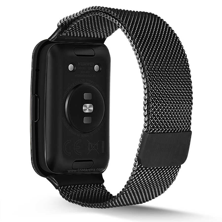 Huawei Watch Fit Zore KRD-01 Metal Kordon Gri