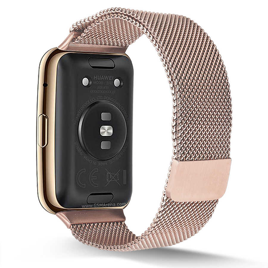 Huawei Watch Fit Zore KRD-01 Metal Kordon Siyah