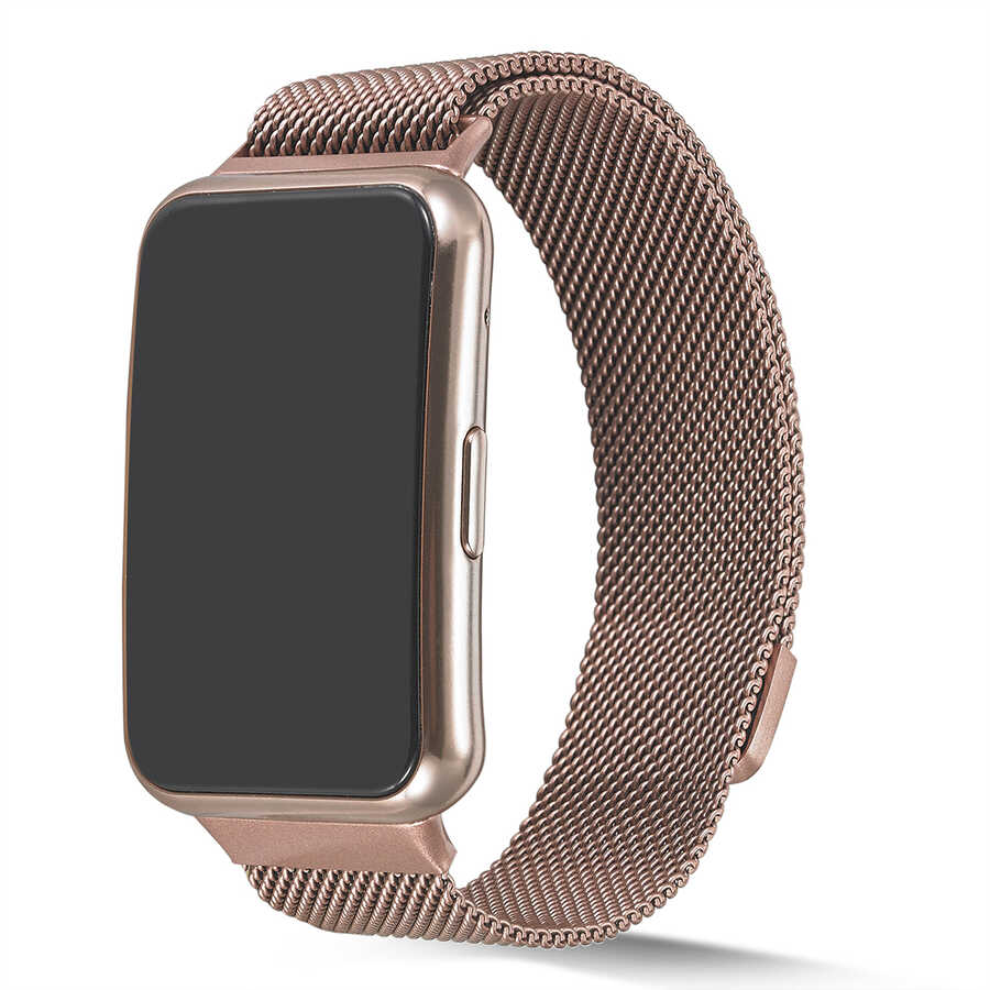 Huawei Watch Fit Zore KRD-01 Metal Kordon Rose Gold