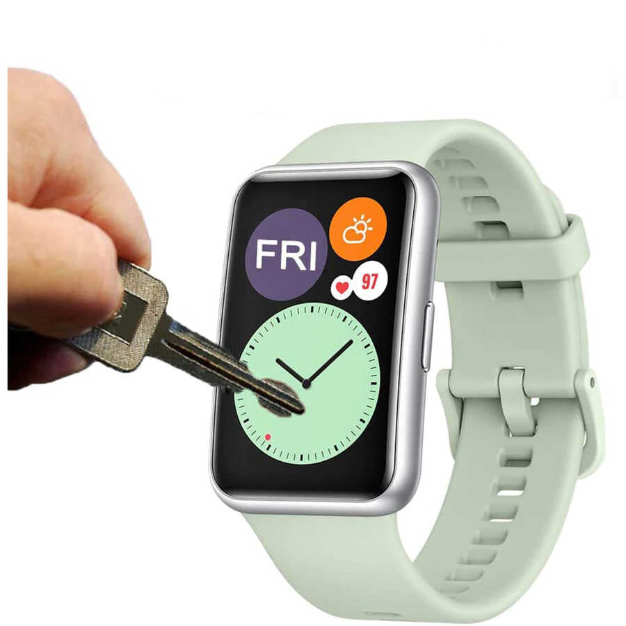 Huawei Watch Fit Zore PMMA Pet Saat Ekran Koruyucu Siyah