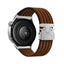 Huawei Watch GT 3 42mm Zore KRD-133 22mm Naylon Kumaş Hasır Örgülü Kordon Kahverengi