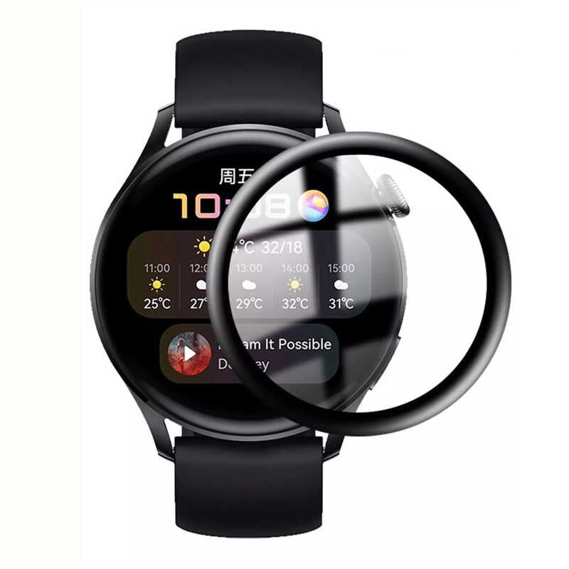Huawei Watch GT 3 42mm Zore PMMA Pet Saat Ekran Koruyucu Siyah