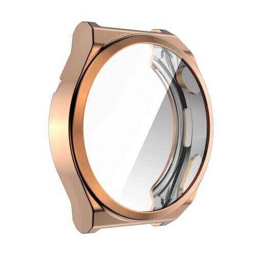 Huawei Watch GT 3 Pro 46mm Zore Watch Gard 02 Koruyucu Silikon Rose Gold