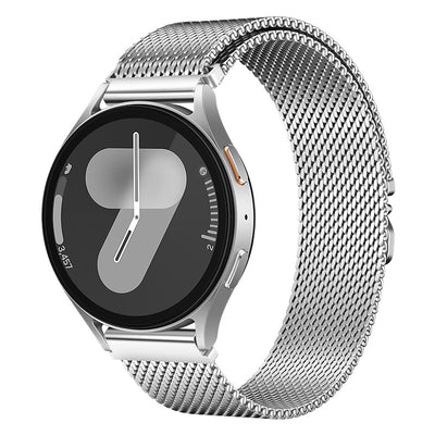 Huawei Watch GT2 46mm Zore KRD-25 Metal Hasır Kordon Gümüş