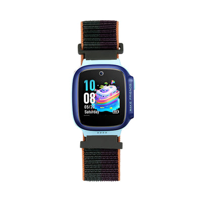 Huawei Watch GT5 41mm Zore KRD-03 18mm Çocuklara Özel Hasır Kordon Koyu Yeşil-Mor