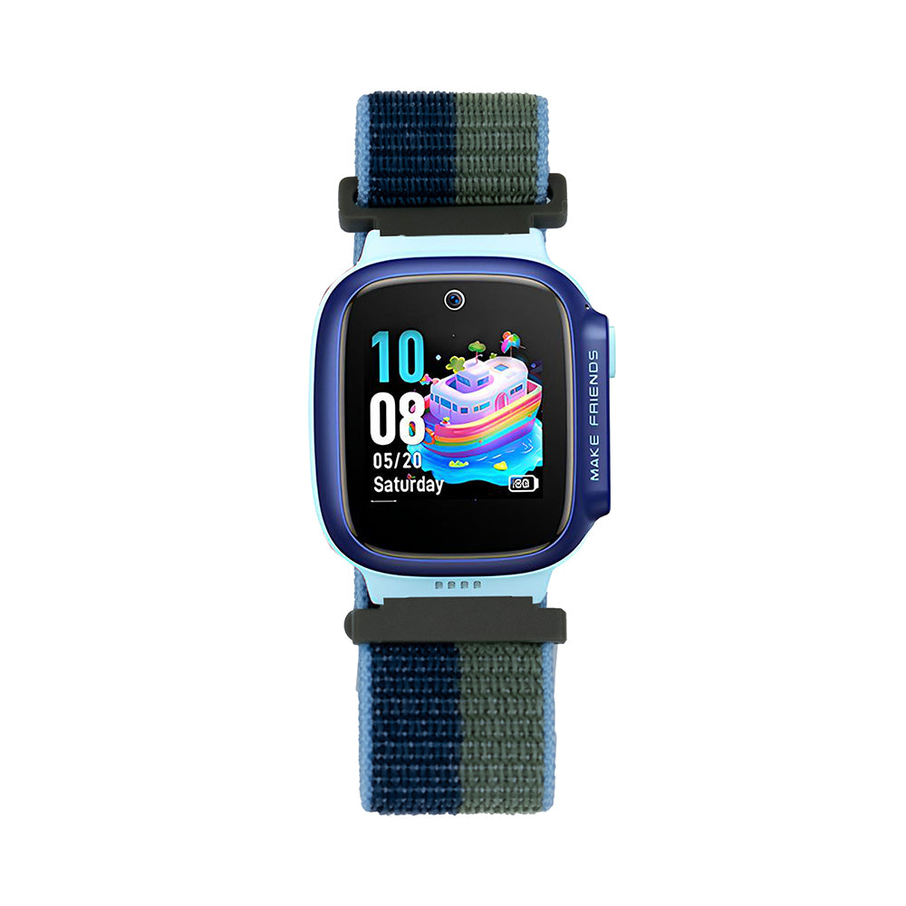 Huawei Watch GT5 Pro 42mm Zore KRD-03 Çocuklara Özel Hasır Kordon Kırmızı-Kahverengi