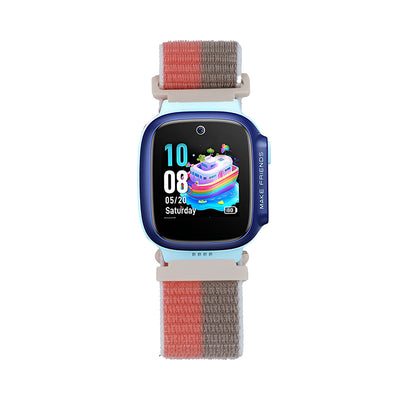Huawei Watch GT5 Pro 42mm Zore KRD-03 Çocuklara Özel Hasır Kordon Kırmızı-Kahverengi