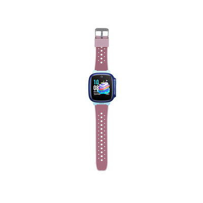 Huawei Watch GT5 Pro 42mm Zore KRD-138 18mm Çocuklara Özel Silikon Strap Kayış Rose Pembe-Siyah