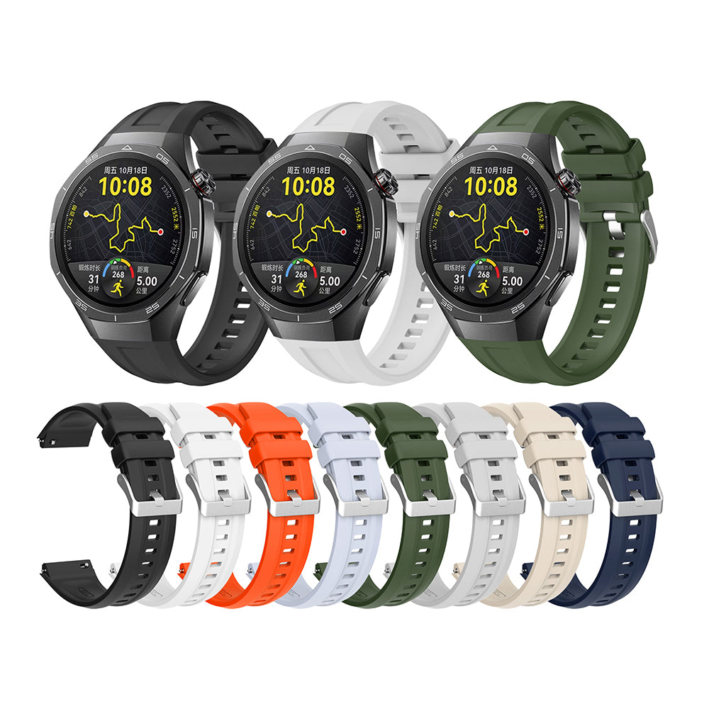 Huawei Watch GT5 Pro 46mm Zore KRD-130 Silikon Kordon Strap Kayış Starlight