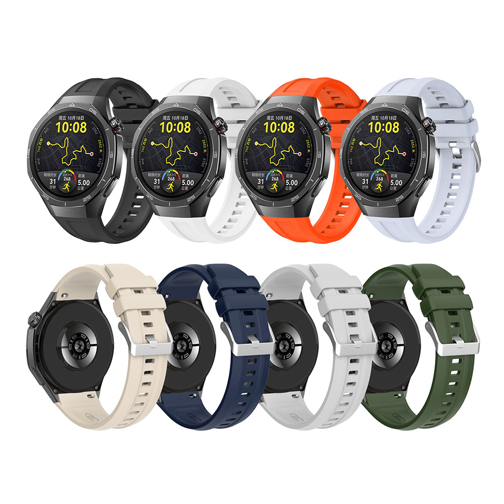 Huawei Watch GT5 Pro 46mm Zore KRD-130 Silikon Kordon Strap Kayış Turuncu