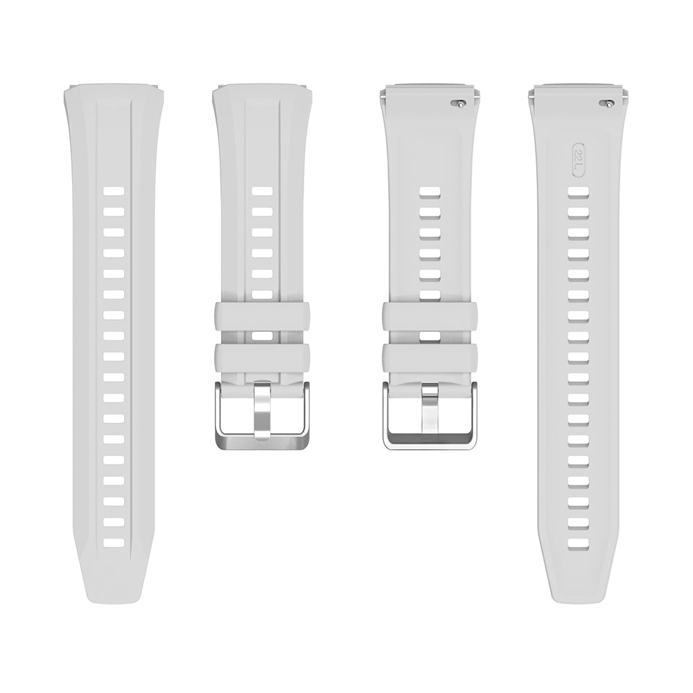 Huawei Watch GT5 Pro 46mm Zore KRD-130 Silikon Kordon Strap Kayış Gri