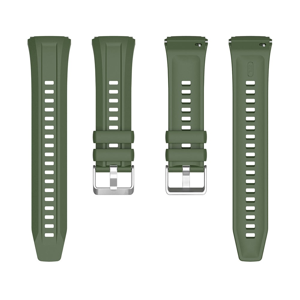Huawei Watch GT5 Pro 46mm Zore KRD-130 Silikon Kordon Strap Kayış Yeşil