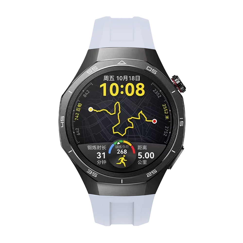 Huawei Watch GT5 Pro 46mm Zore KRD-130 Silikon Kordon Strap Kayış Gri