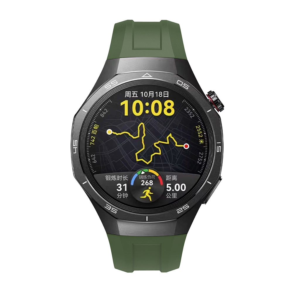 Huawei Watch GT5 Pro 46mm Zore KRD-130 Silikon Kordon Strap Kayış Yeşil