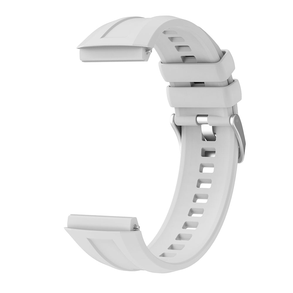 Huawei Watch GT5 Pro 46mm Zore KRD-130 Silikon Kordon Strap Kayış Gri