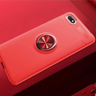 Huawei Y5 2018 Kılıf Zore Ravel Silikon Kapak Kırmızı