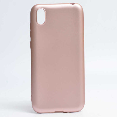 Huawei Y5 2019 Kılıf Zore Premier Silikon Kapak Rose Gold