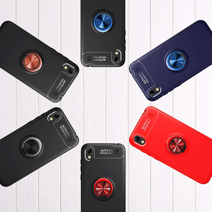 Huawei Y5 2019 Kılıf Zore Ravel Silikon Kapak Kırmızı