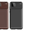Huawei Y5P Kılıf Zore Negro Silikon Kapak Kahverengi
