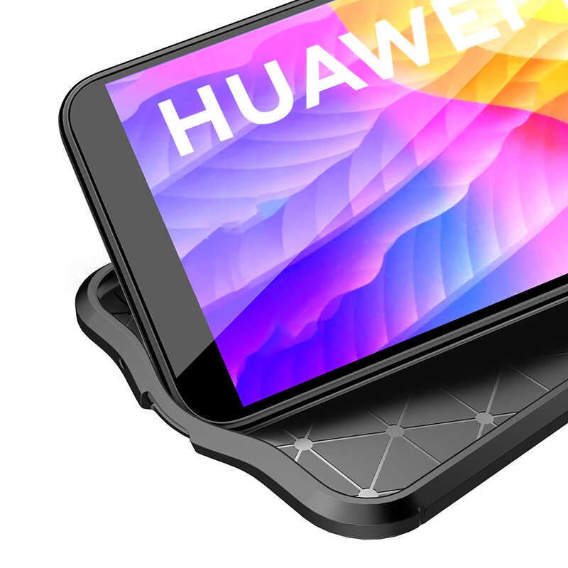 Huawei Y5P Kılıf Zore Niss Silikon Kapak Kırmızı