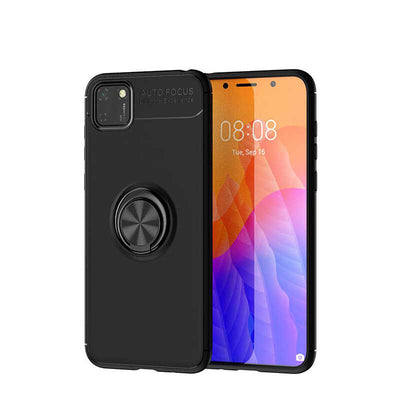 Huawei Y5P Kılıf Zore Ravel Silikon Kapak Siyah