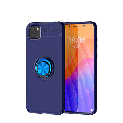 Huawei Y5P Kılıf Zore Ravel Silikon Kapak Mavi