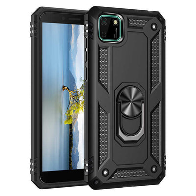 Huawei Y5P Kılıf Zore Vega Kapak Siyah
