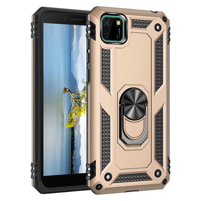 Huawei Y5P Kılıf Zore Vega Kapak Gold