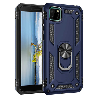 Huawei Y5P Kılıf Zore Vega Kapak Mavi