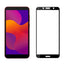 Huawei Y5P Zore Kenarları Kırılmaya Dayanıklı Cam Ekran Koruyucu Siyah