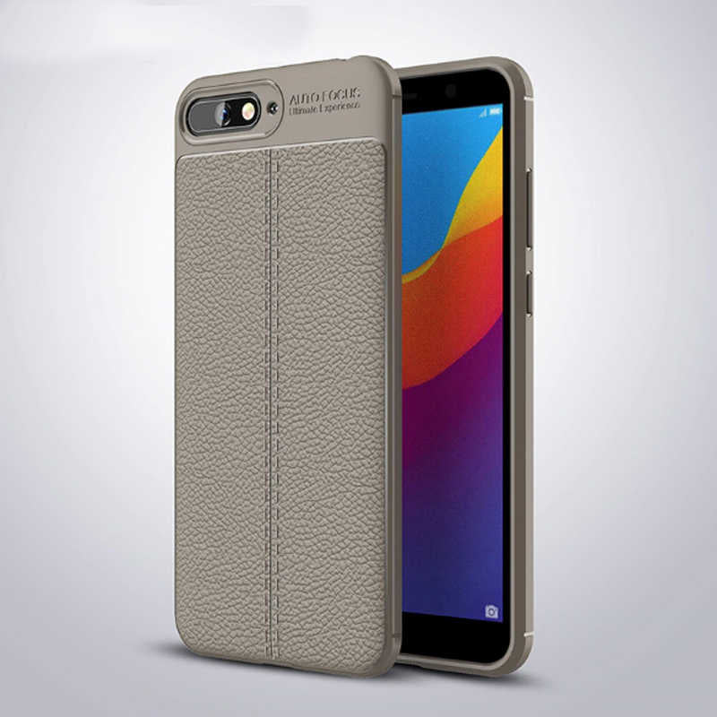 Huawei Y6 2018 Kılıf Zore Niss Silikon Kapak Lacivert