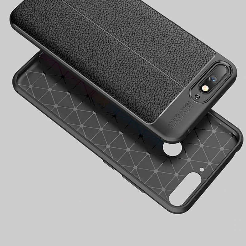 Huawei Y6 2018 Kılıf Zore Niss Silikon Kapak Lacivert