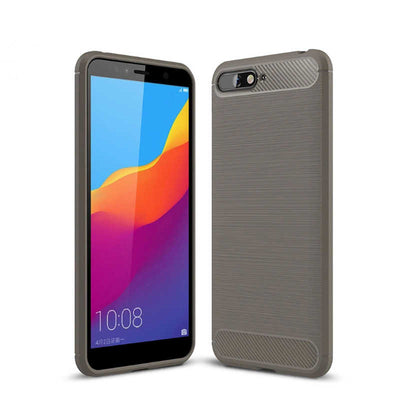 Huawei Y6 2018 Kılıf Zore Room Silikon Kapak Gri