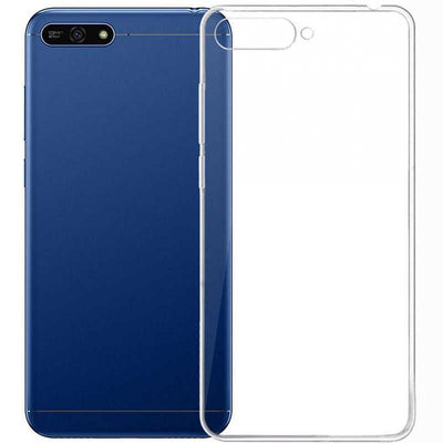 Huawei Y6 2018 Kılıf Zore Süper Silikon Kapak Renksiz